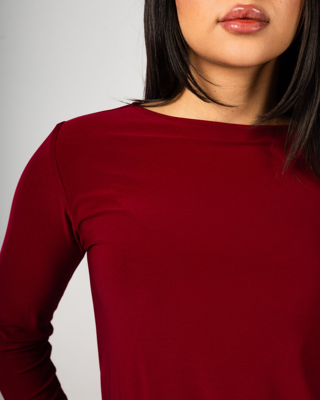 Burgundy Ruffle Tunic