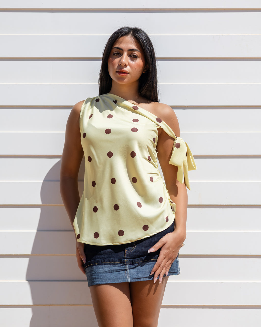 The Yellow Dottie Top