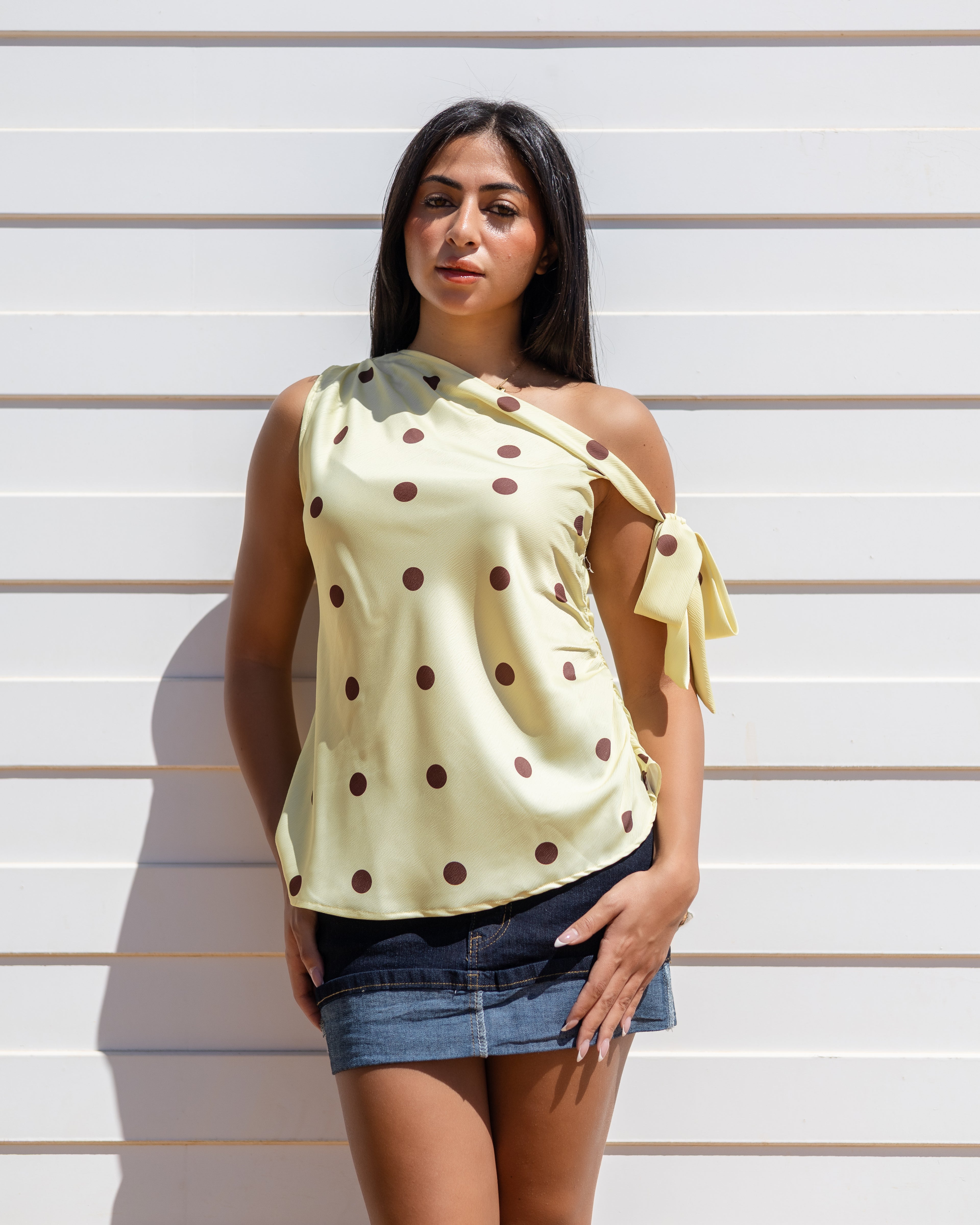 The Yellow Dottie Top