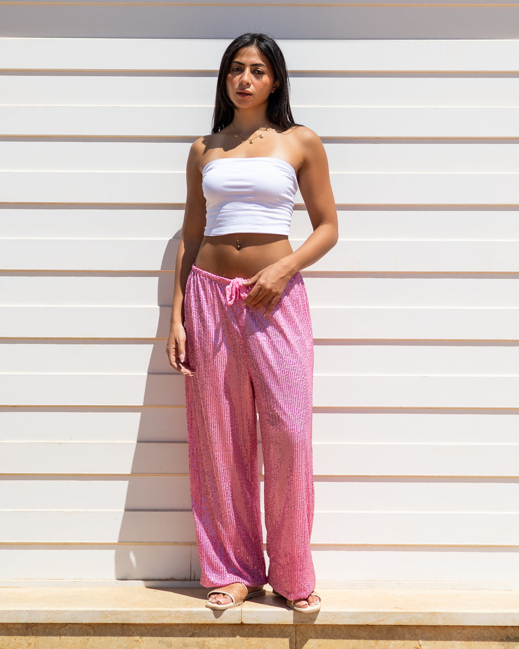 Pinkish Shimmer Pants