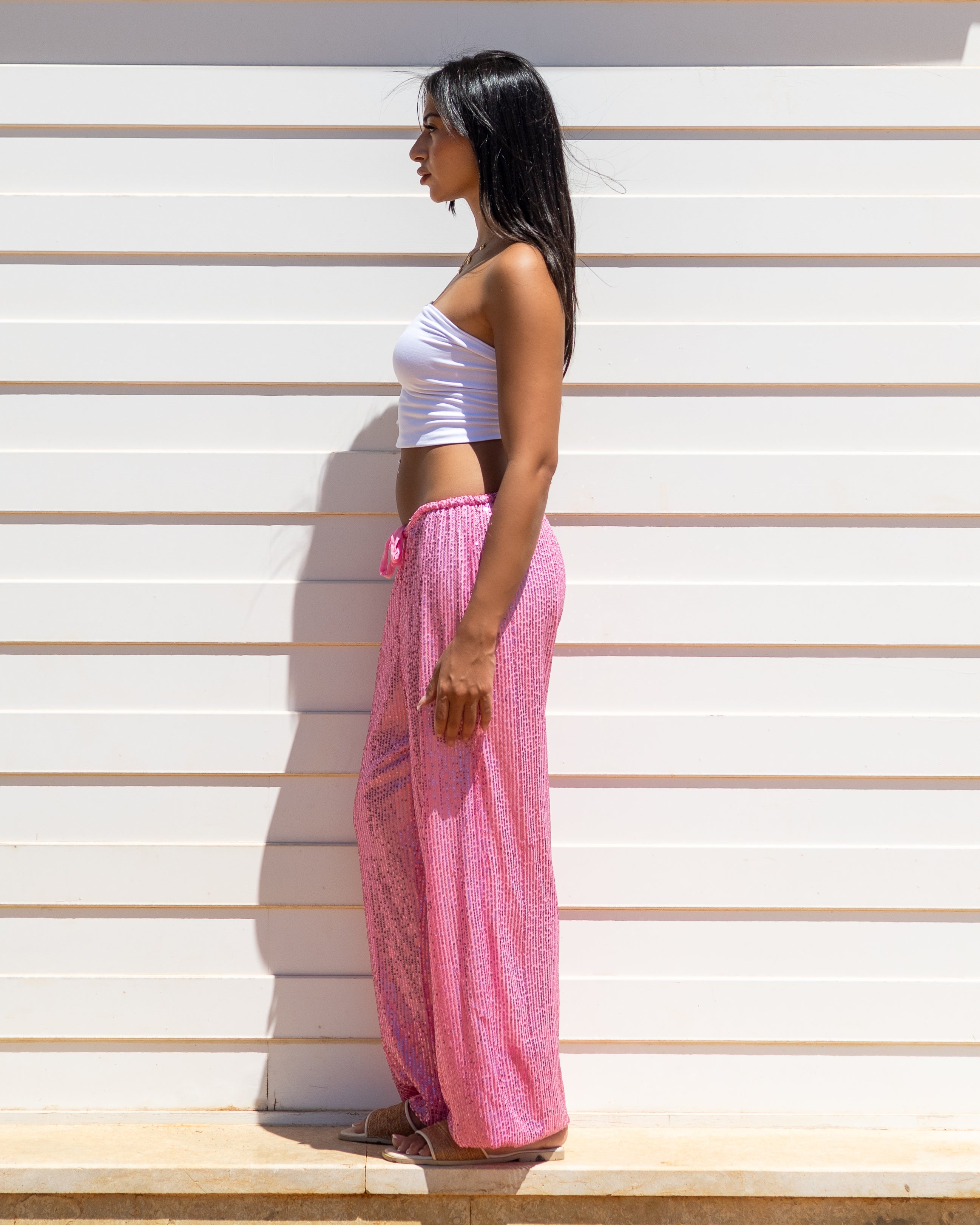 Pinkish Shimmer Pants