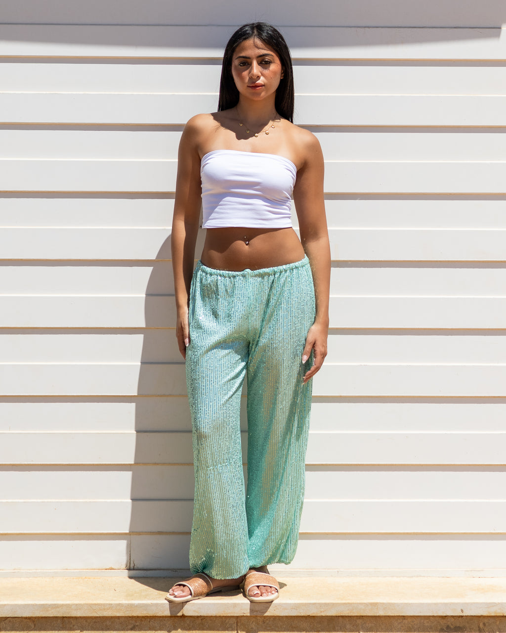 Mint Shimmer Pants