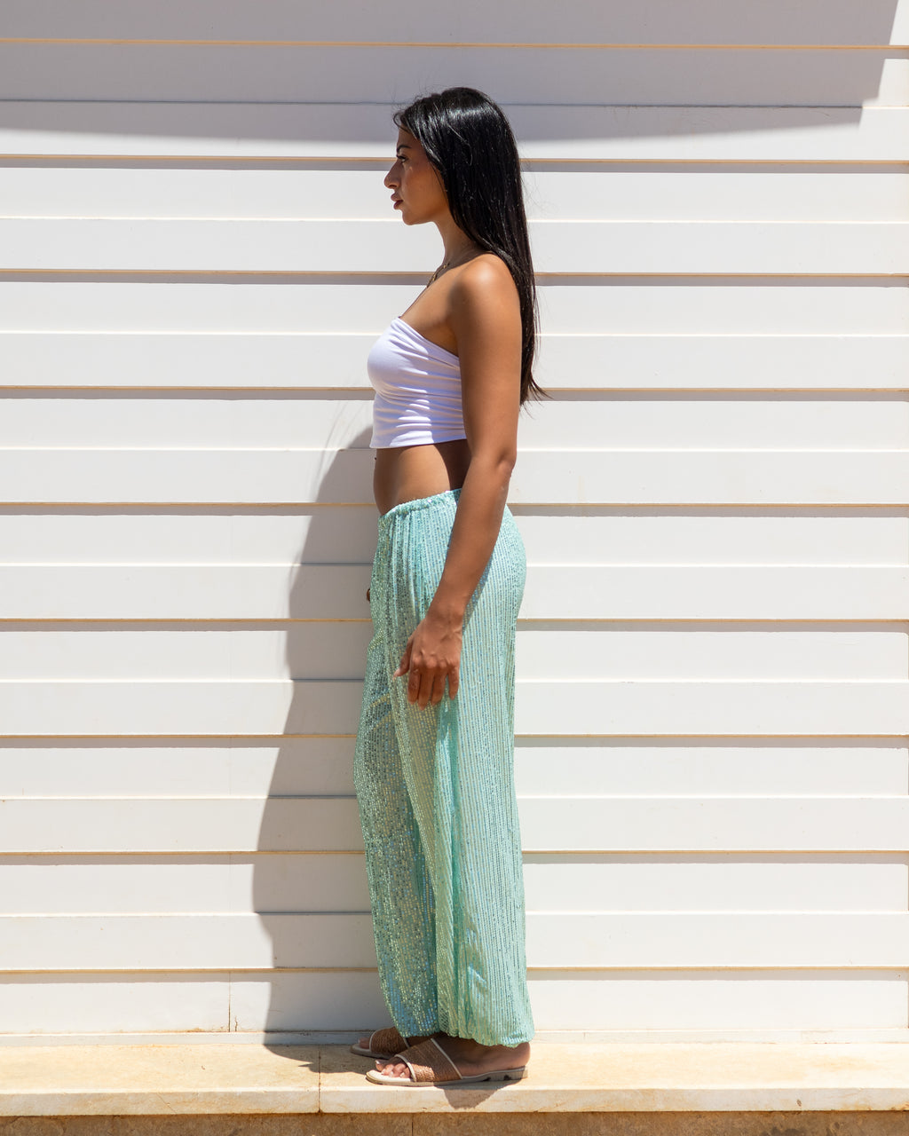 Mint Shimmer Pants