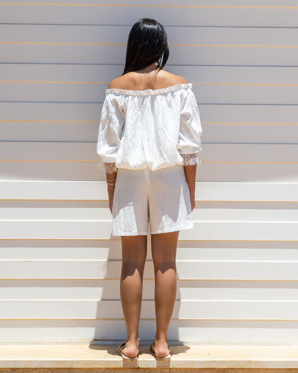 Off-the-Shoulder Short Set